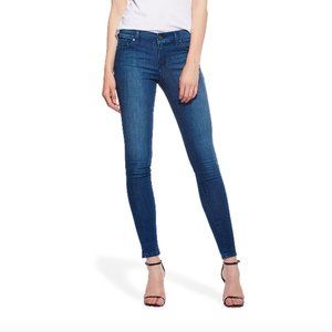 Mott & Bow Mid Rise Skinny Carmine Jean 27